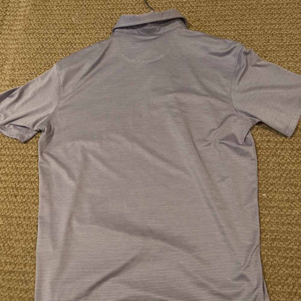 Fish Hippie Co. Light Purple and White Golf Shirt Size S - Picture 4 of 9